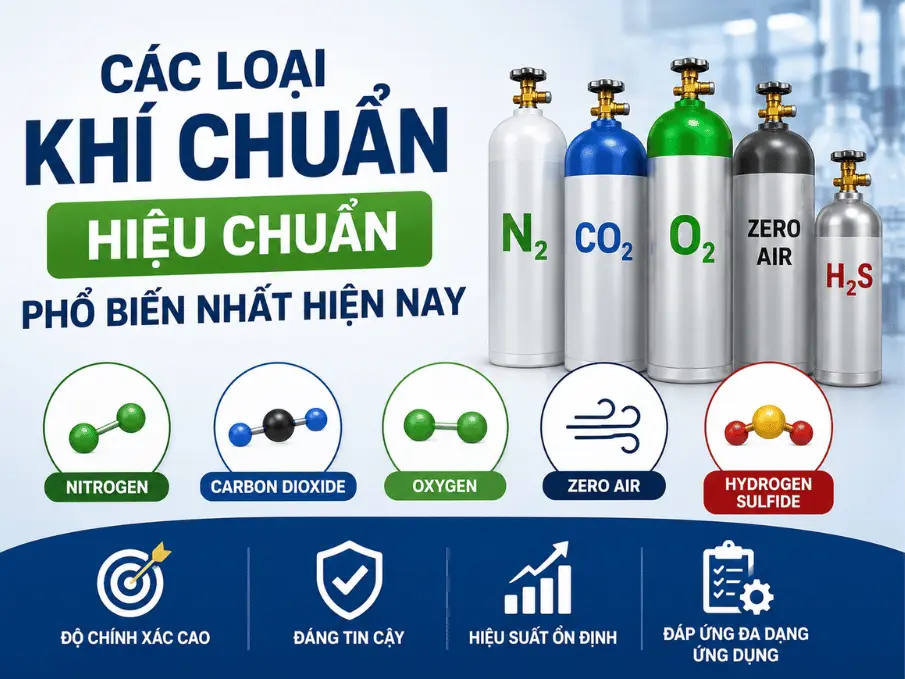 Các Loại Khí Chuẩn Phổ Biến Hiện Nay
