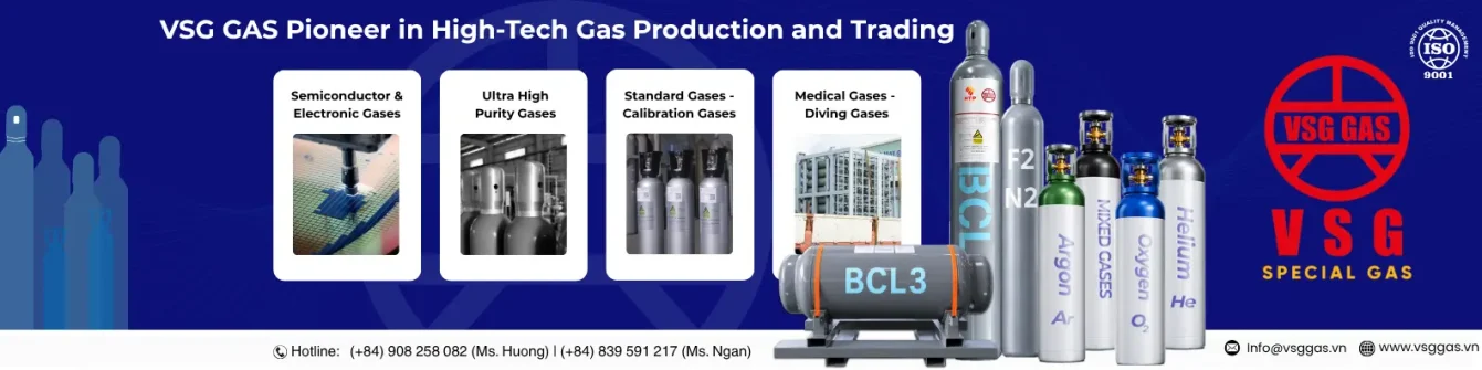 VSG Gas - Tiên phong sản xuất và thương mại khí công nghệ cao