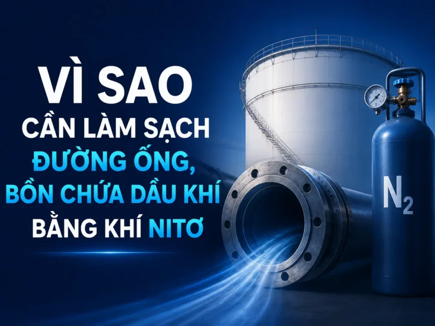Vì Sao Cần Làm Sạch Đường Ống Bồn Chứa Dầu Khí Bằng Khí Nitơ