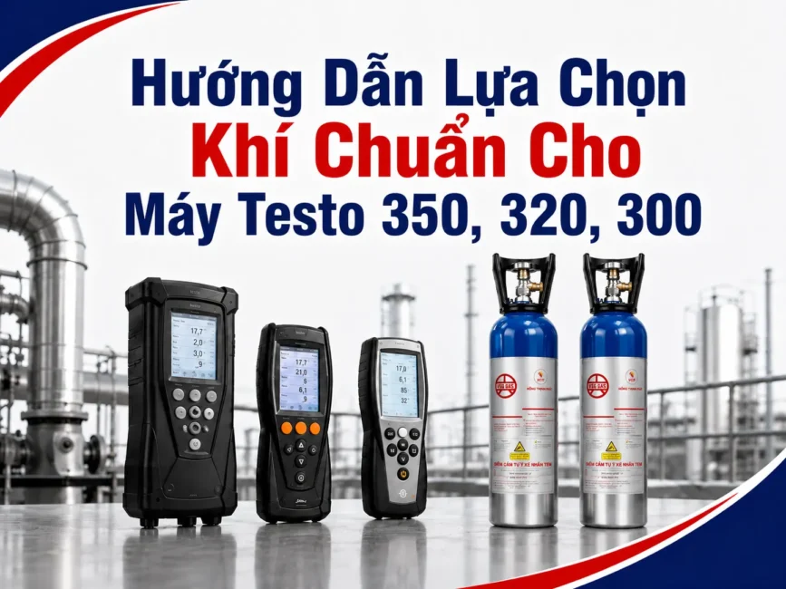Hướng Dẫn Lựa Chọn Khí Chuẩn Cho Máy Testo 350, 320, 300