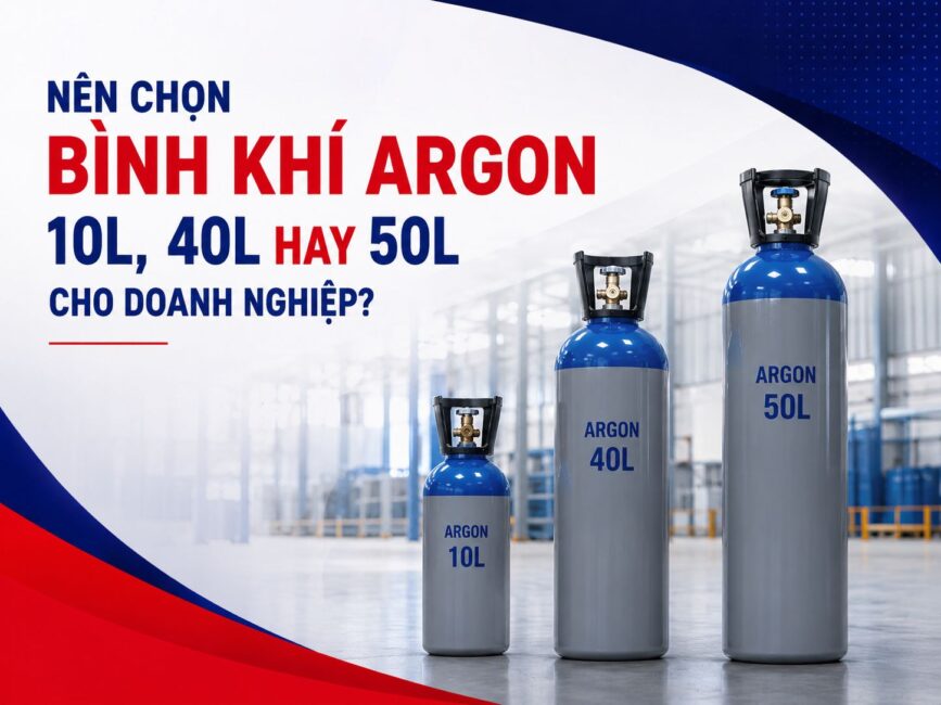 Nên Chọn Bình Khí Argon 10l, 40l Hay 50l