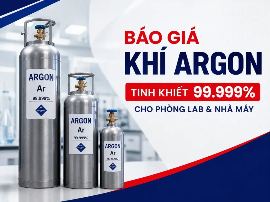 Báo Giá Khí Argon Tinh Khiết 99.999%