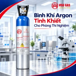 Bình Khí Argon Tinh Khiết Cho Phòng Thí Nghiệm