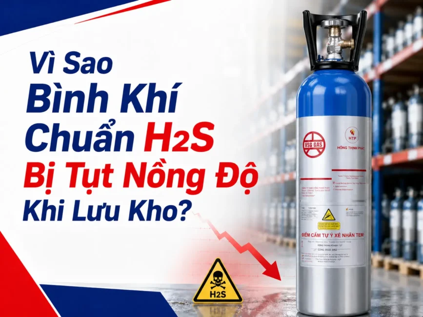 Vì Sao Bình Khí Chuẩn H2s Bị Tụt Nồng độ Khi Lưu Kho